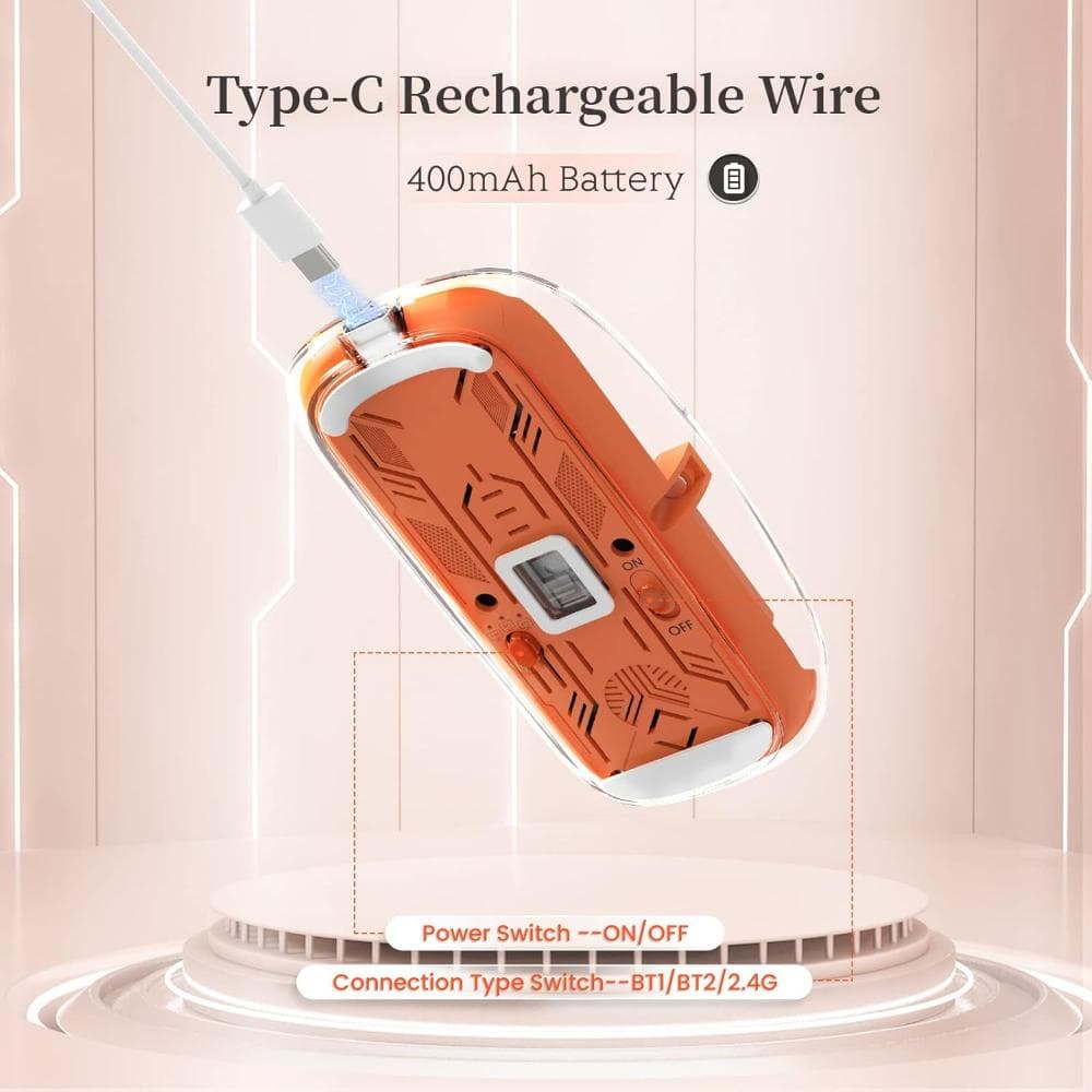Green Wireless Mouse Magnetic Wap GE-MS01- Orange