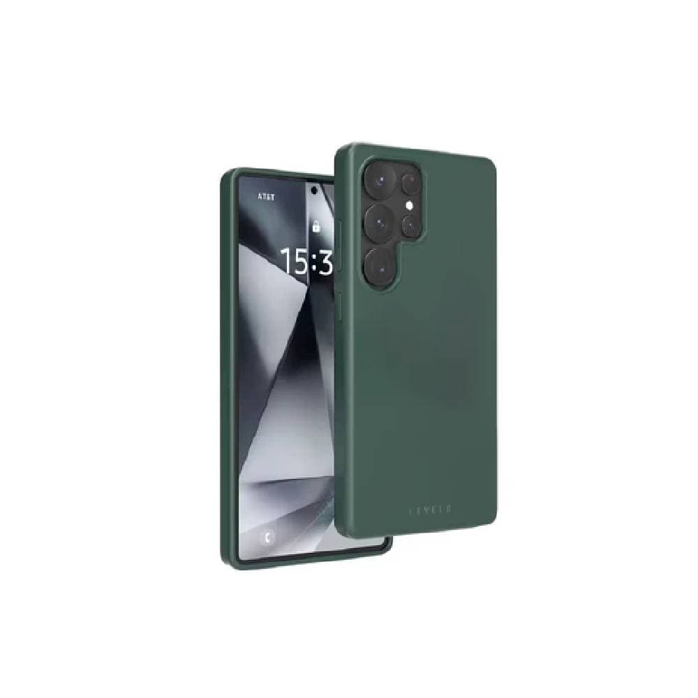 Levelo Case For Samsung S25 Ultra Iris Liquid Silicone-Green