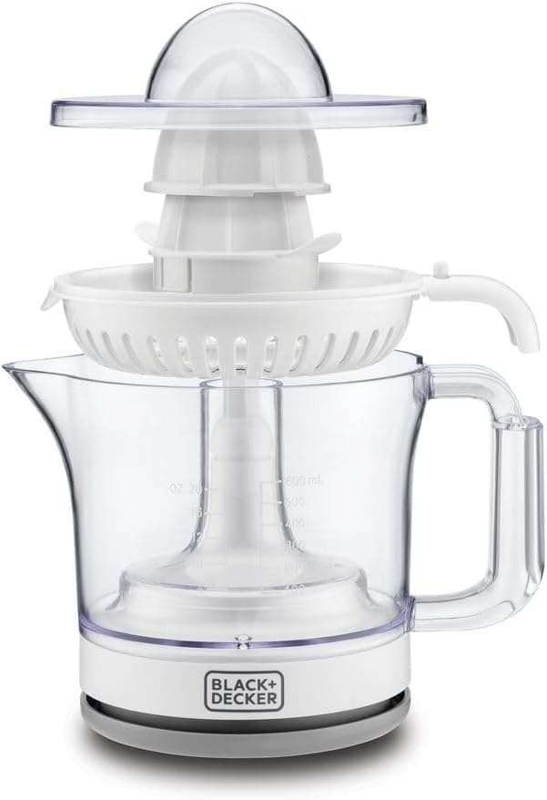 Black & Decker Juicer, 600ml, 25W - White, CJ675-B5
