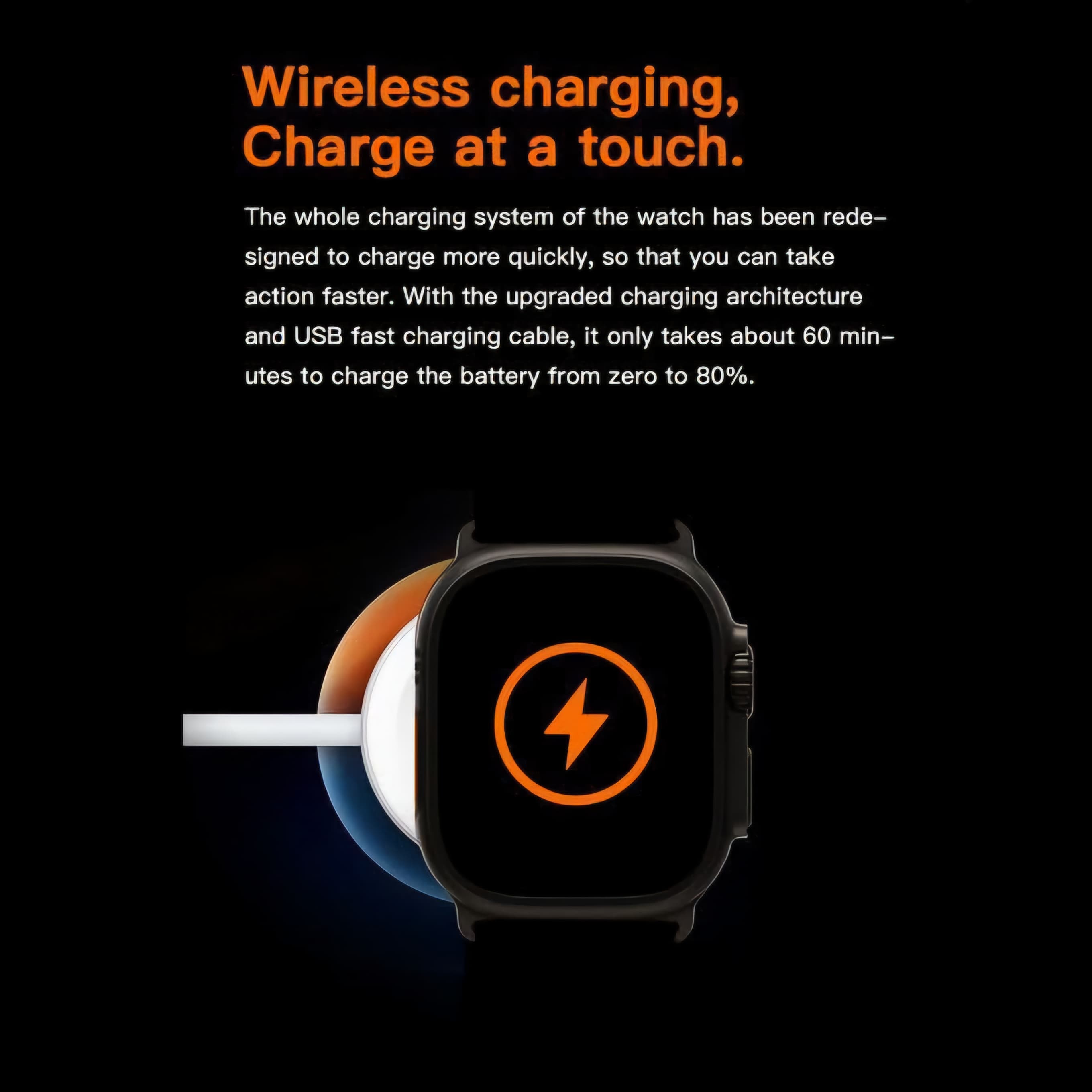 T900 Ultra Smart Watch, 2.09 Inch - Grey