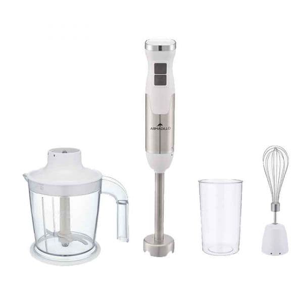 خلاط يدوي متعدد الاستخدام ارماديللو، 700 مل، 1000 وات، ابيض - ARM-SDA-HBLDG-WH-005