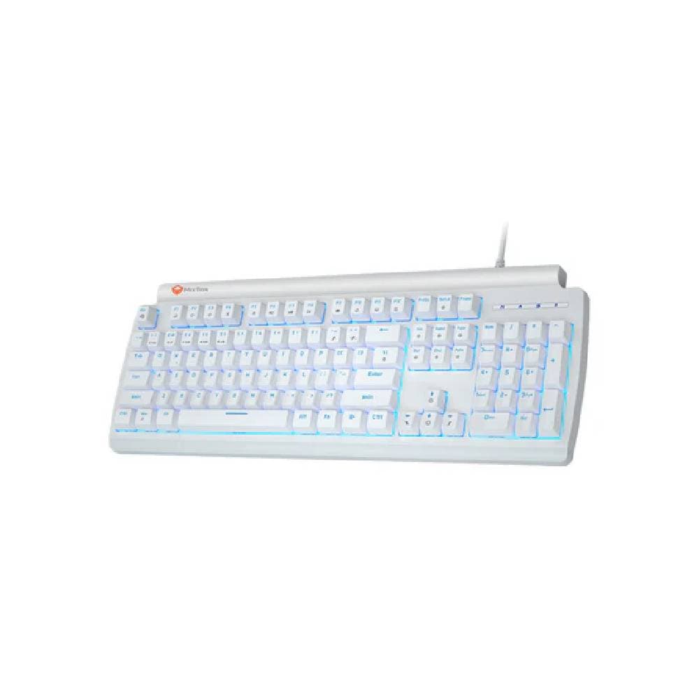 Meetion MT-MK600RD Red Switch Mechanical Keyboard Rainbow Backlight-White