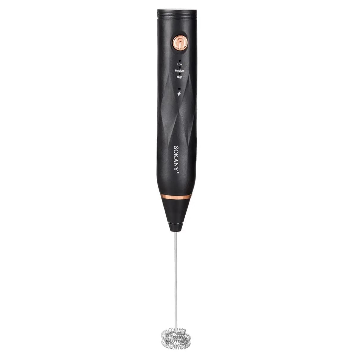 Sokany SK-201A Electric Nescafe Whisk and Milk Frother - Black