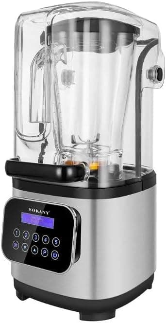 خلاط رقمي صامت سوكاني، 8000 وات، سعة 2 لتر، SK-03024 - متعدد الألوان