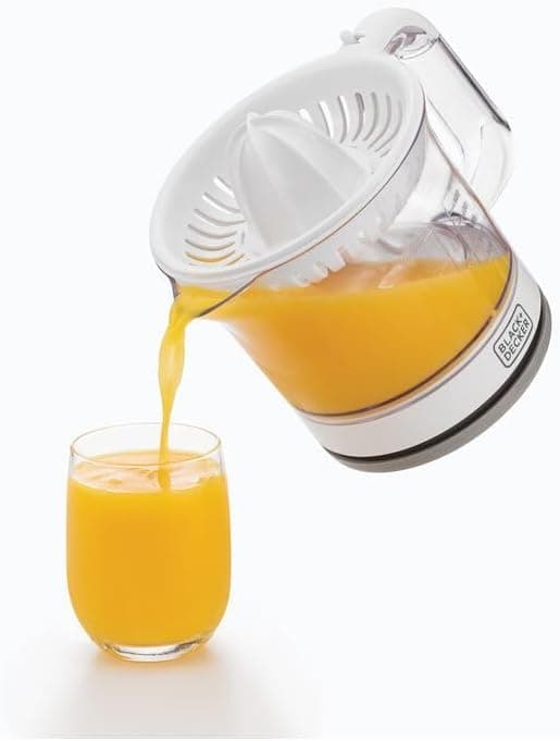 Black & Decker Juicer, 600ml, 25W - White, CJ675-B5