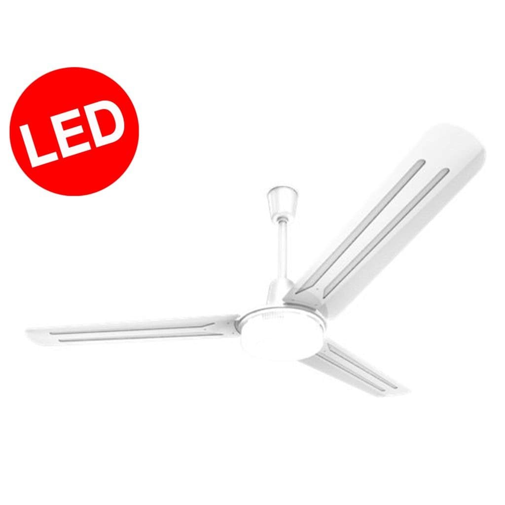Tornado | Ceiling Fan, 56 Inch, 3 Blades, 5 Speeds, With Led Light - White, Tcf56L