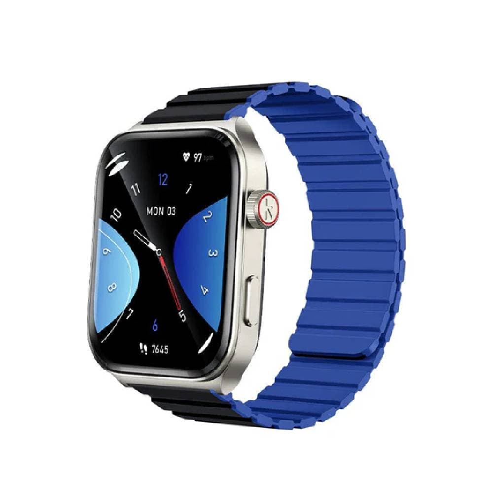Kieslect KS2 Calling, 2.01 Inch, Amoled, 3ATM Smart Watch (Double Strap Protector)-Silver