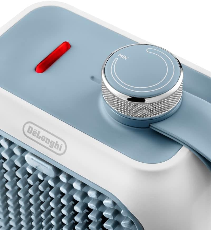 Delonghi Electric Fan Heater, 360 Watt - Light Blue, HFX10B03.LB