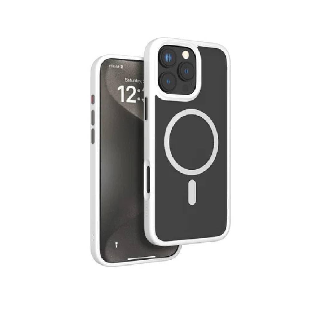 Levelo MagSafe Matte Solo Case For iPhone 16 Pro Max - White