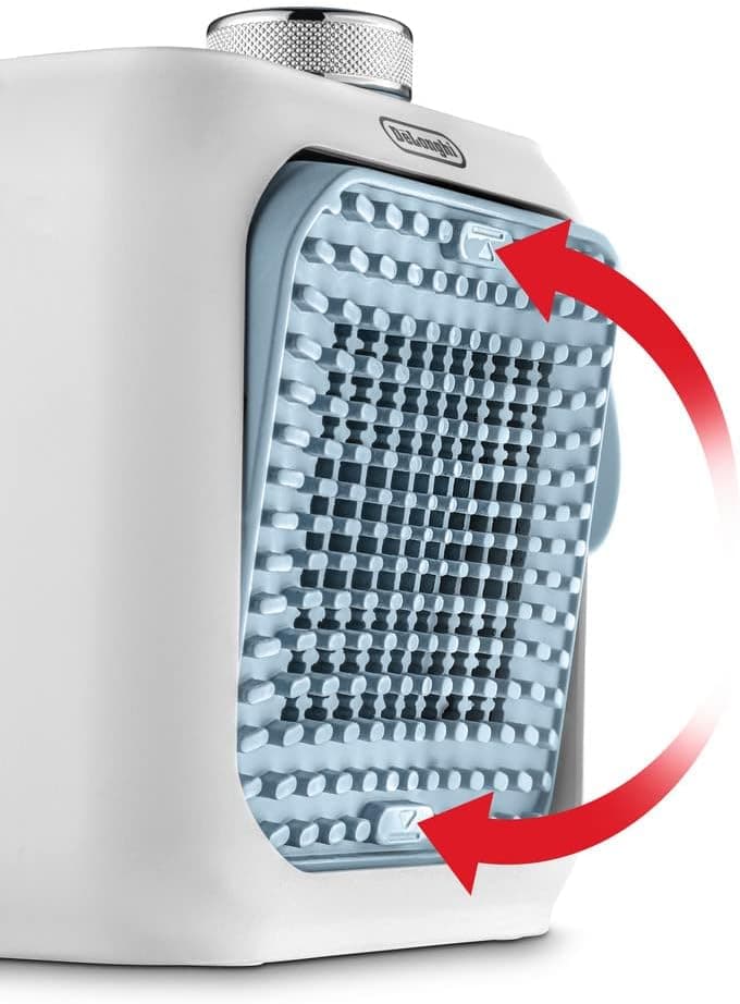 Delonghi Electric Fan Heater, 360 Watt - Light Blue, HFX10B03.LB