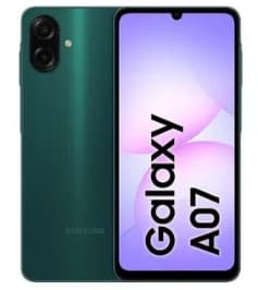 Samsung Galaxy A07, 128 GB, 6 GB Ram, 4G, Dual Sim - Green, With1 Year Warranty
