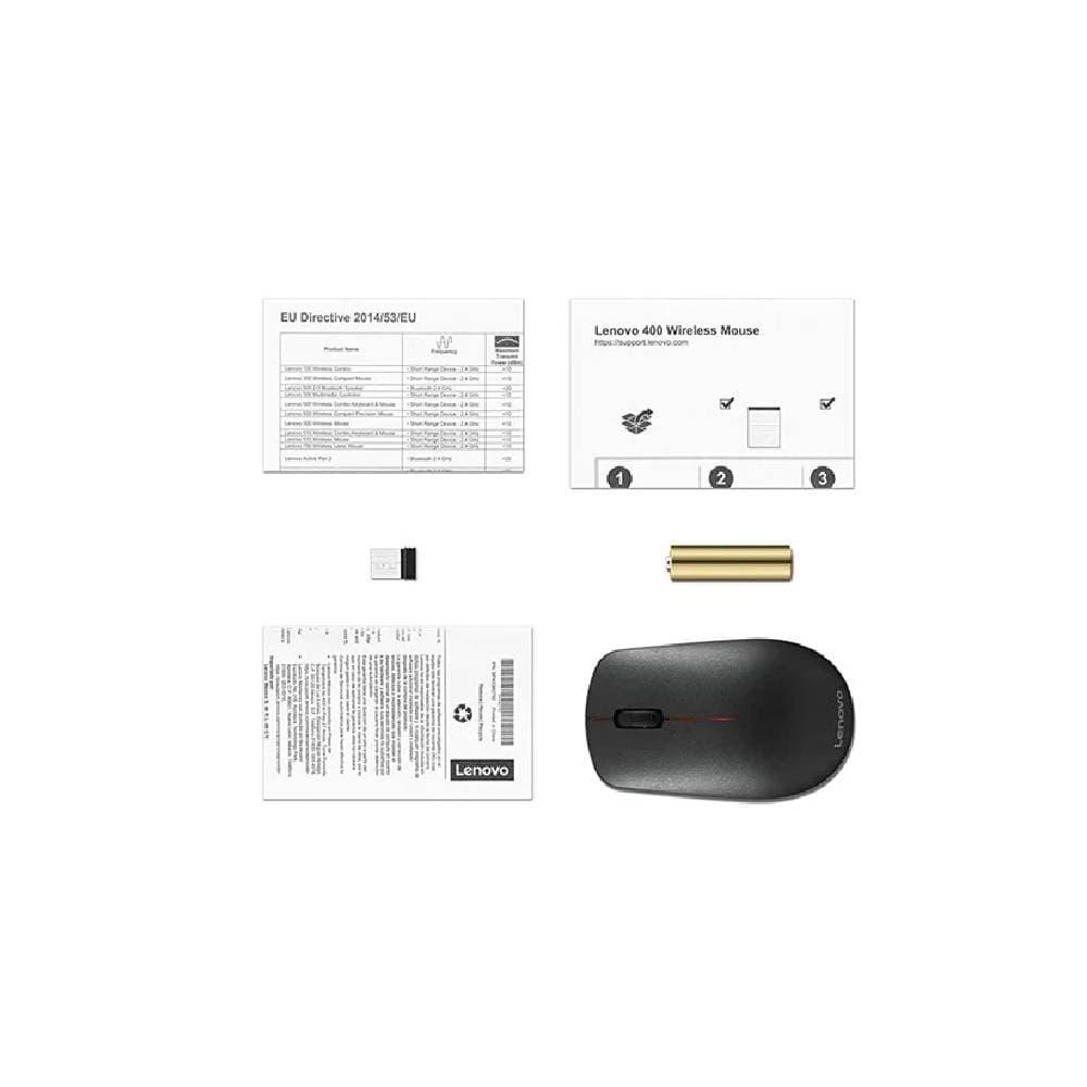 Lenovo 400 Wireless Mouse, GY50R91293 - Black