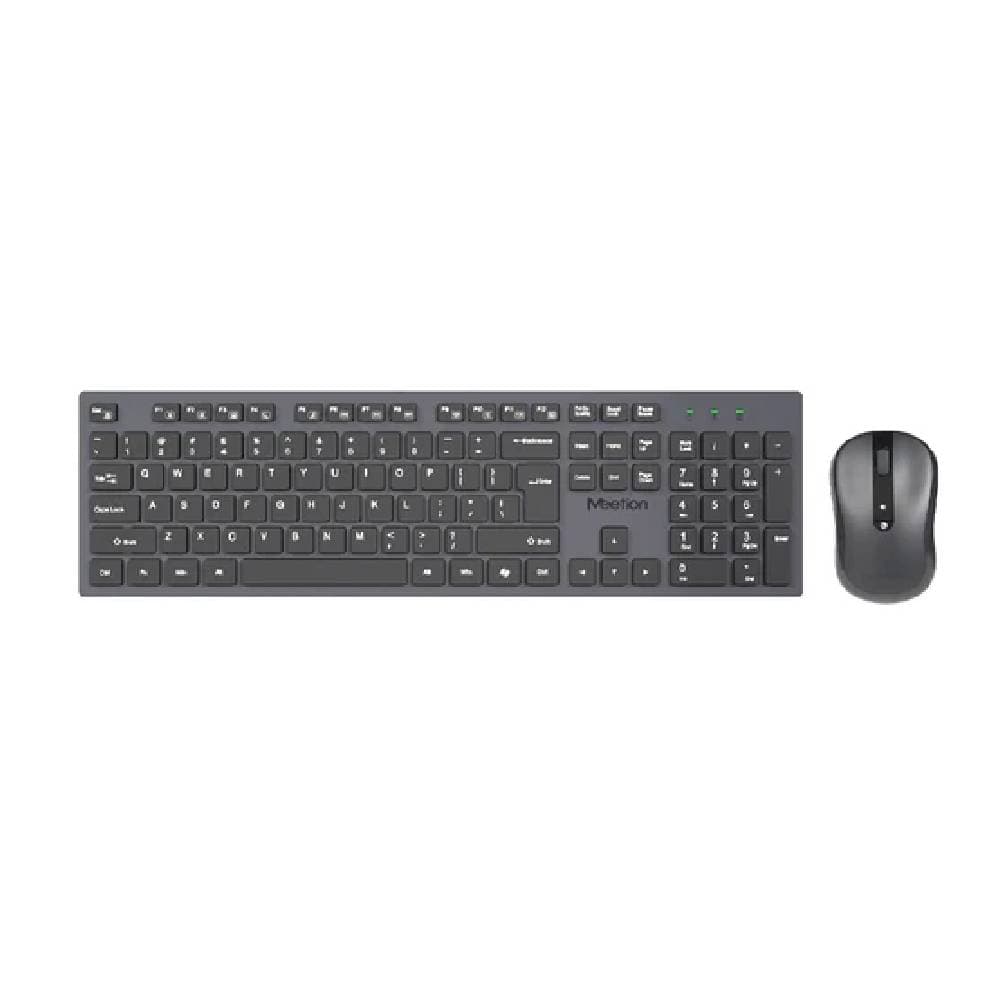 Meetion CW216 Silent Wireless Keyboard Mouse Combo - Black