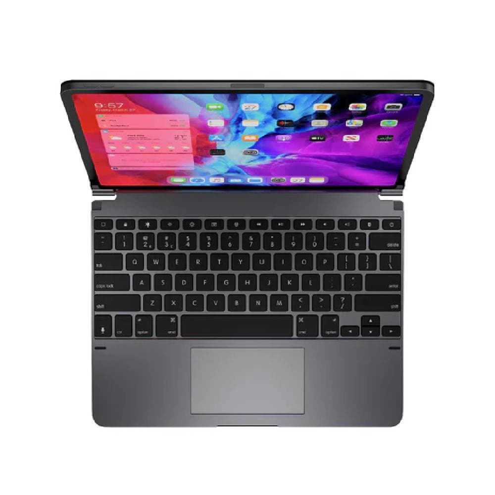 Brydge BRYTP6022, 12.9 Pro+ Wireless Keyboard For iPad Pro Trackpad and Magnetic Cover - Gray