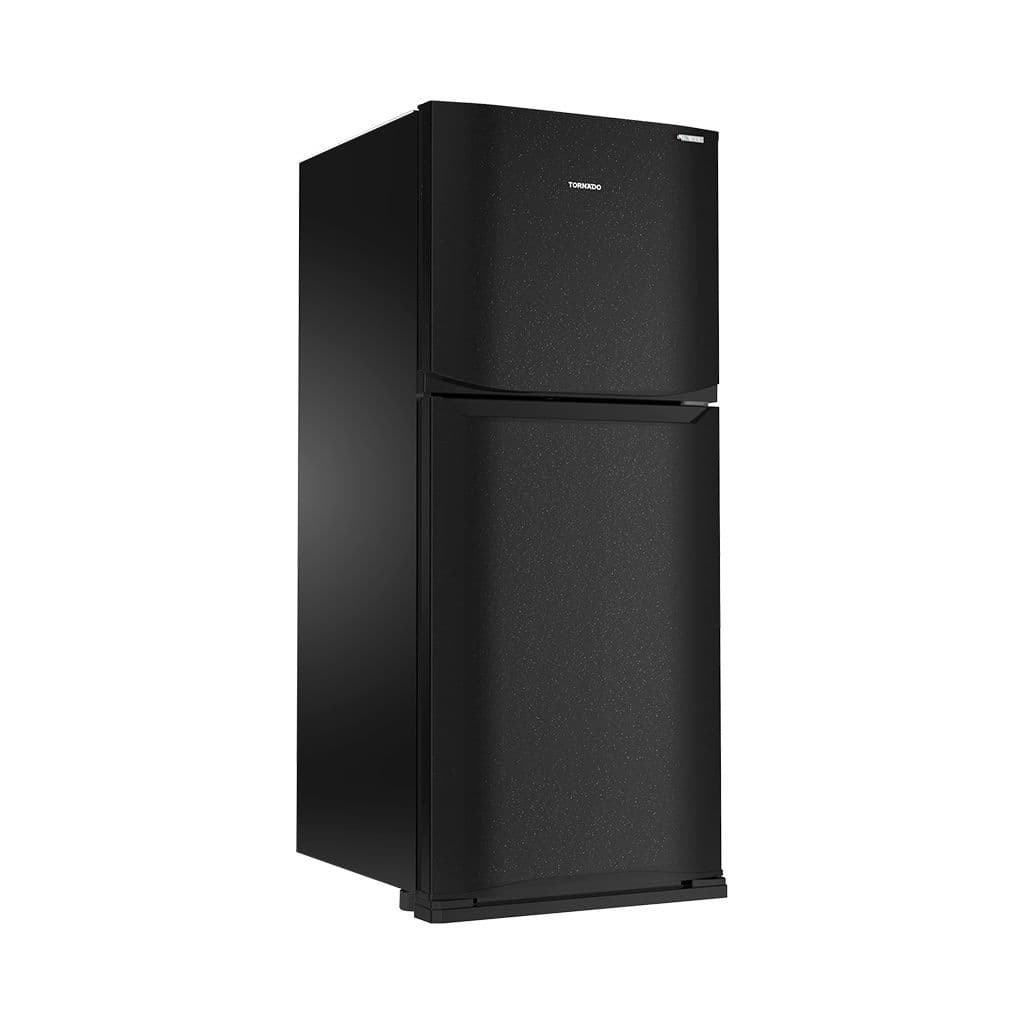 Tornado Refrigerator, 355 liters, 12.5 feet, 2 doors, No Frost, Plasma, Inverter, RF40FTVBK - Black