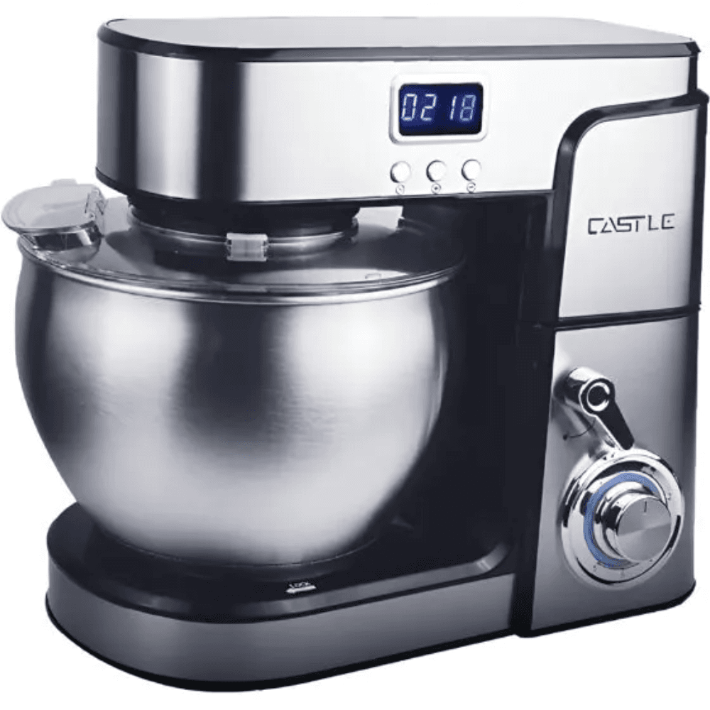 Castle Electric mixer, 1800 Watt, 7 Liter, Digital Display, SM-1570 - Silver