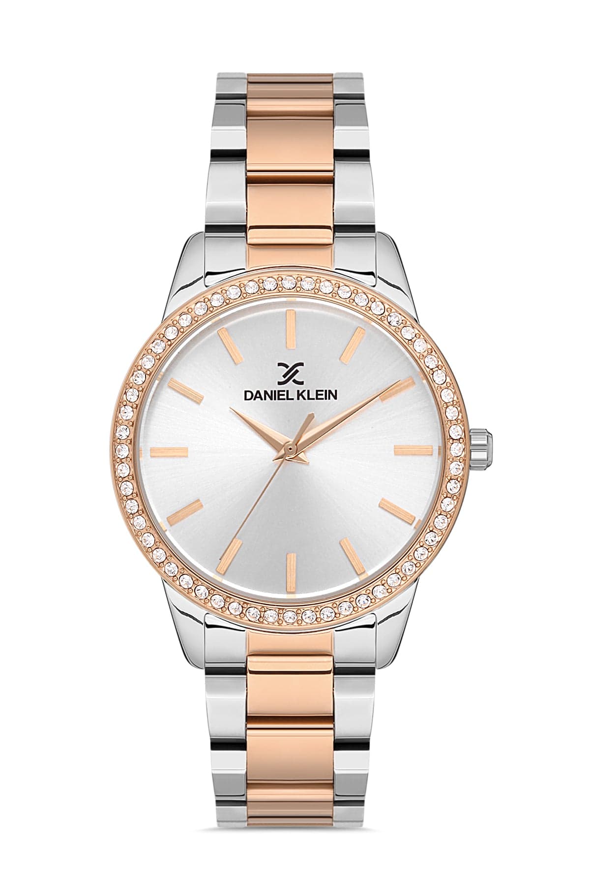 Daniel Klein Women's Analog Casual Watch, Stainless Steel Strap - Silver Gold, DK.1.13029-4