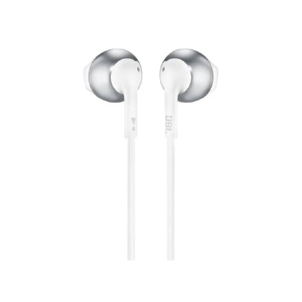 Jbl Tune 205 Wired Earphones, Microphone -Silver