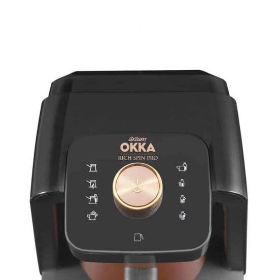Okka Rich Pro Turkish Coffee Machine with milk, 700W - Black Copper, OK0026