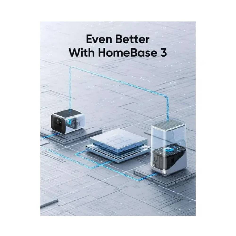 Eufy SoloCam S220 Indoor Security Camera, 2K, Wi-Fi, White Black - T8134321