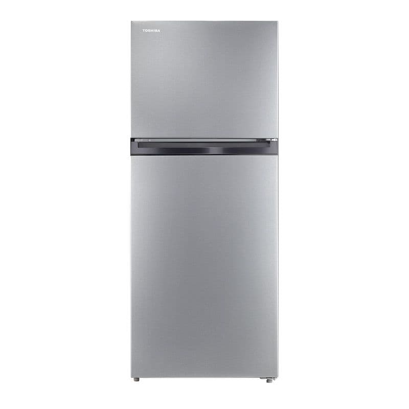 Toshiba No Frost Refrigerator, 411 Liters, 2 Doors - Silver