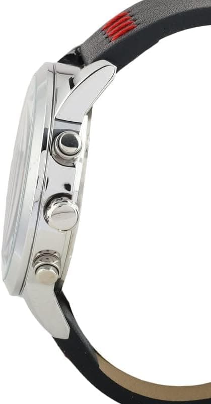 Daniel Klein Analog Dress Watch For Men, 44 mm, Leather Band - Black, DK.1.13290-1