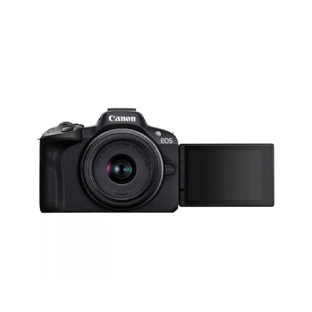 Canon EOS R50 Mirrorless Camera + RF-S 18-45mm F4.5-6.3 IS STM Lens - Black