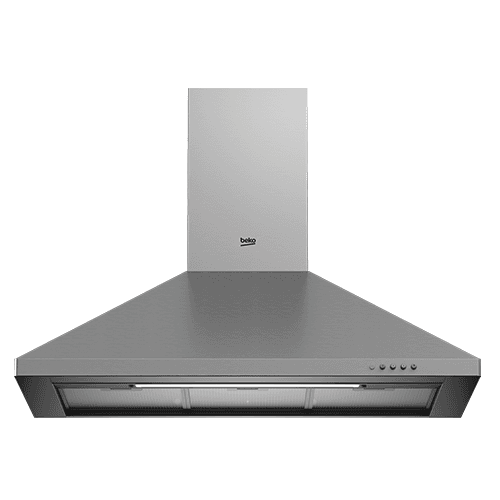 Beko Cooker Hood, with Chimney, 90cm, Silver - CWB9441XNH