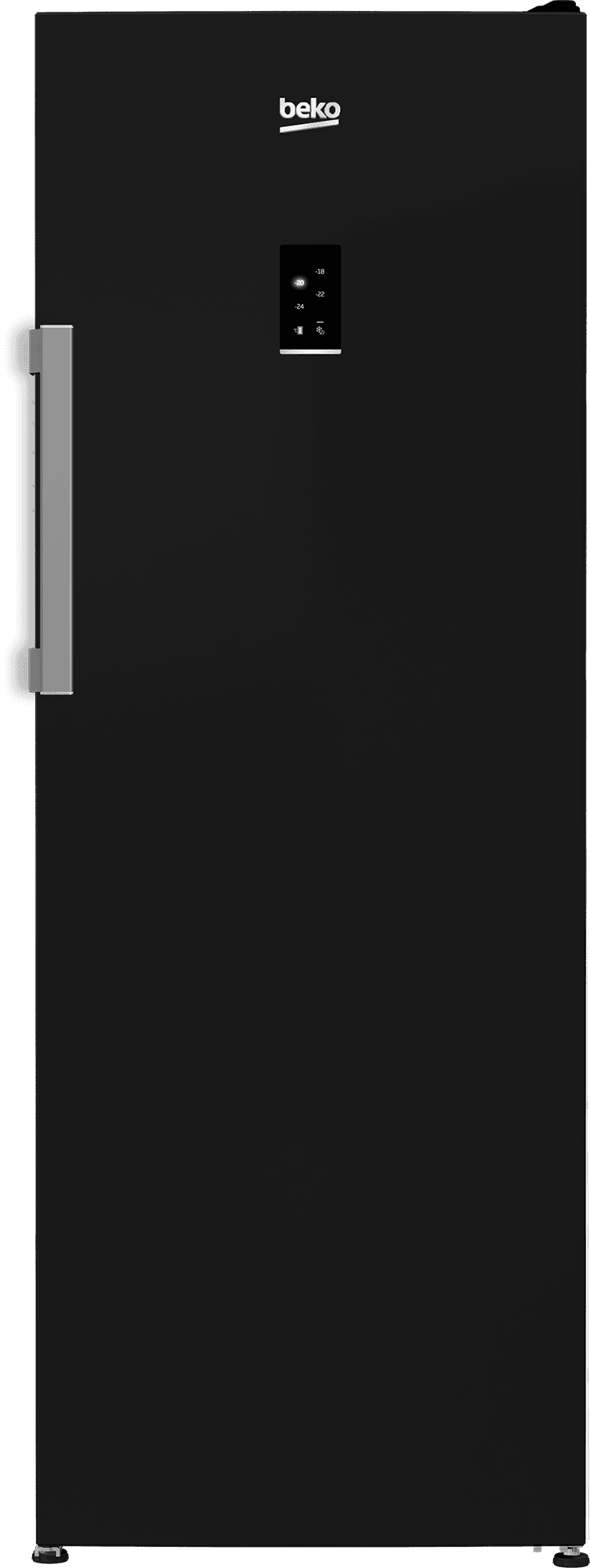 Beko Upright Freezer, 7 Drawers, No Frost, 260 Liters, B3RFNE294XB - Black