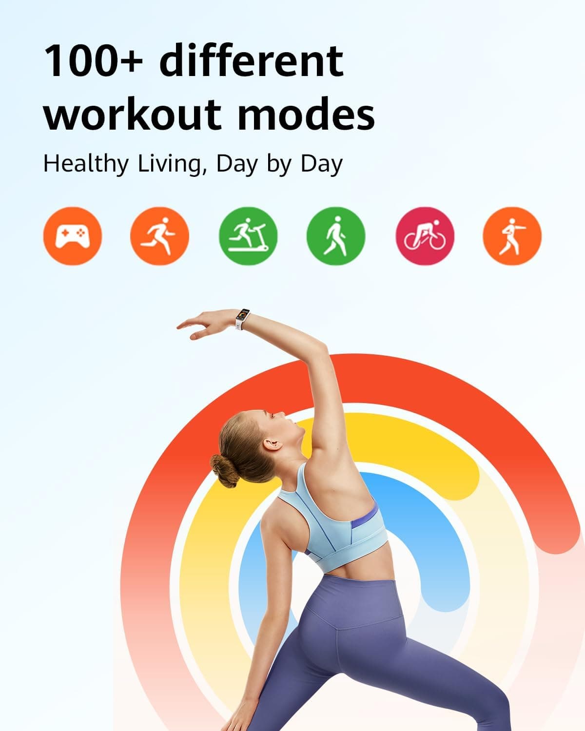 Huawei Watch GT 5 Smart Watch, 46mm, AMOLED Screen, Bluetooth, Water Resistant, Black Fluoroelastomer Strap, VLI-B19