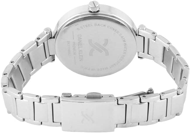 Daniel Klein Analog Casual Watch for Women, Stainless Steel Strap - Silver, DK.1.13206-1