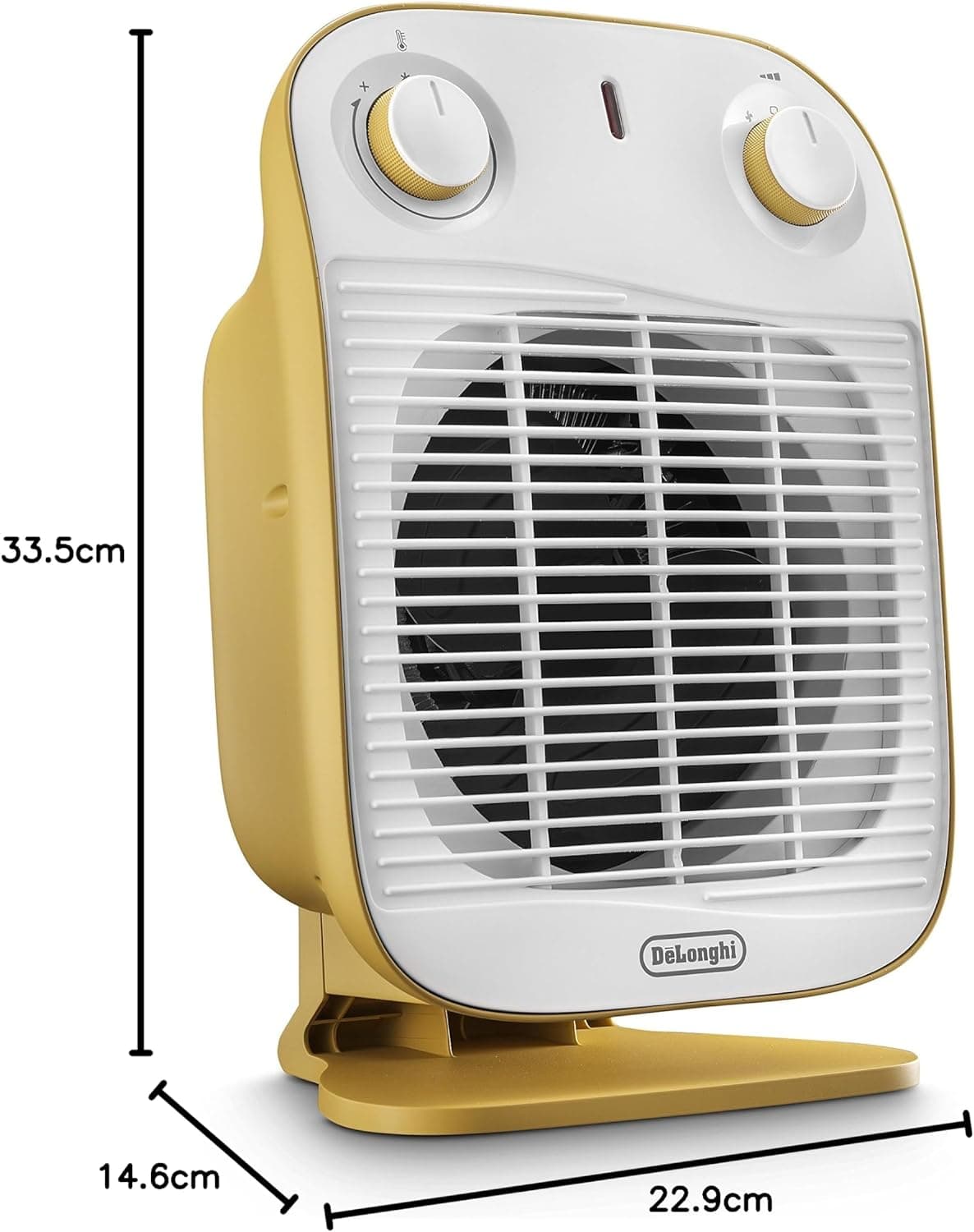 Delonghi Electric Fan Heater, 2000 Watt - White Yellow, HFS50B20-YE