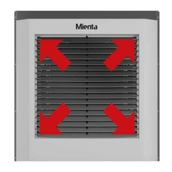 Mienta Air Cooler 75 Liters With Remote, Gray - AC49238B