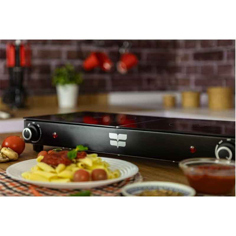 Fresh Hot Plate Double Ceramic, 2800 Watt - Black, F-13424