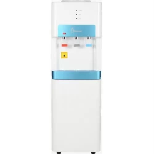 Penguin Water Dispenser, 3 Taps With Storage Cabinet - White, HR002