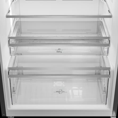 Ariston NoFrost Top Freezer Refrigerator , 455 Liter Inverter Motor , Silver - ART70 F6453 XEG