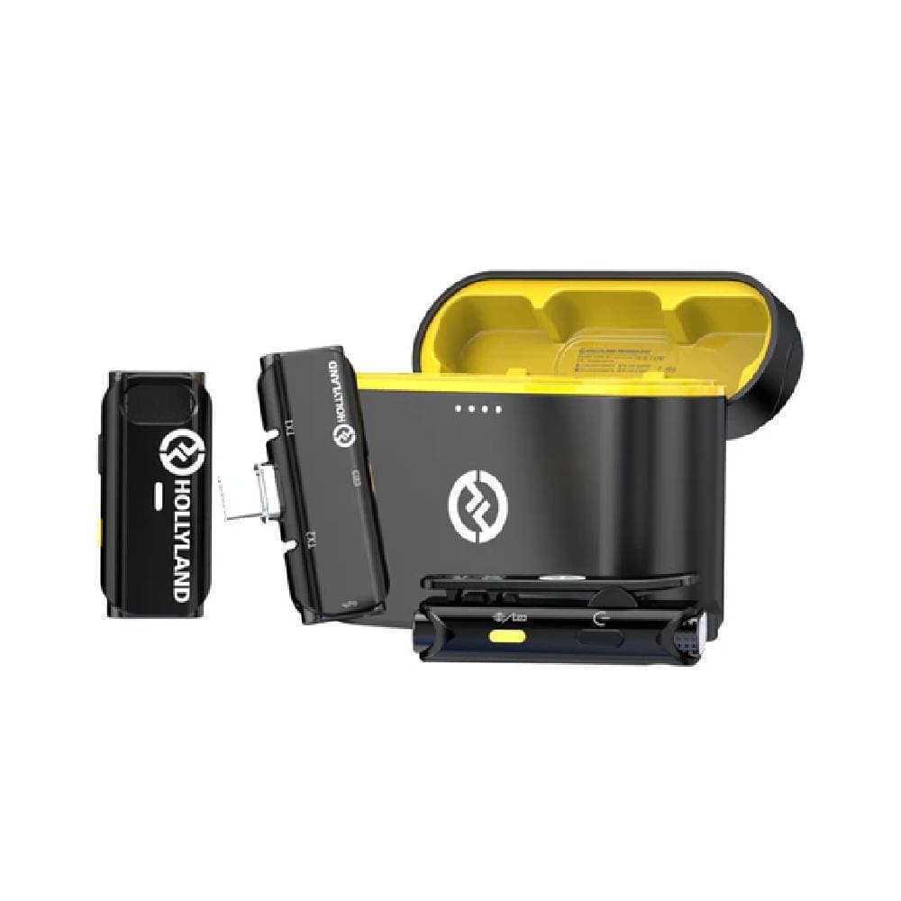 Hollyland LARK C1 DUO 2-Person Wireless Microphone, USB-C Version - Black