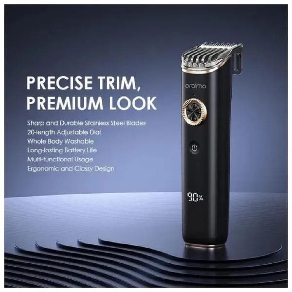 Oraimo SmartTrimmer 2 Classy Adjustable Trimmer, IPX7, OTR-221 - Black