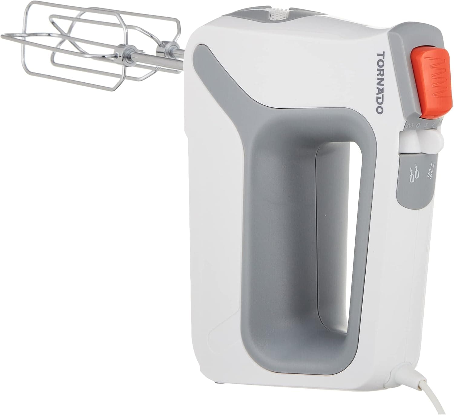 TORNADO Hand Mixer with Chopper, 400 Watt, White - THM-400SS