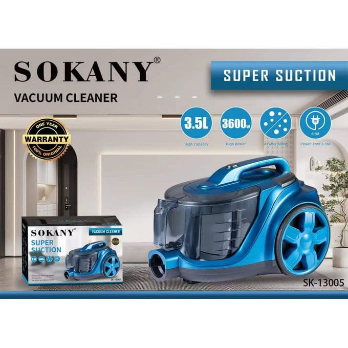 Sokany 3600W Vacuum Cleaner with 3.5L Capacity