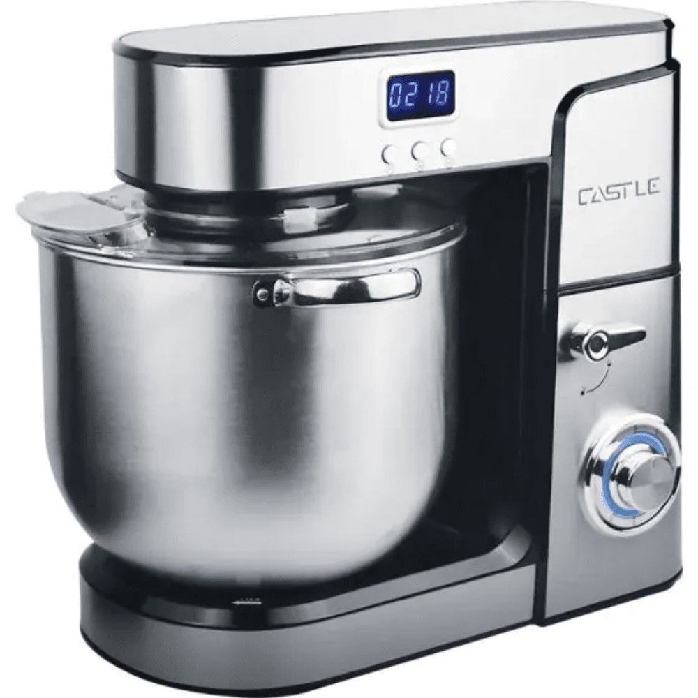 Castle Electric mixer, 2200 Watt, 10 Liter, Digital Display, SM-2010 - Silver