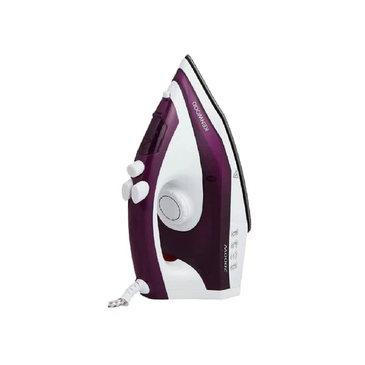 Kenwood Steam iron Self clean & anti-scale feature Teflon soleplate 2000W - STP46 - Purple