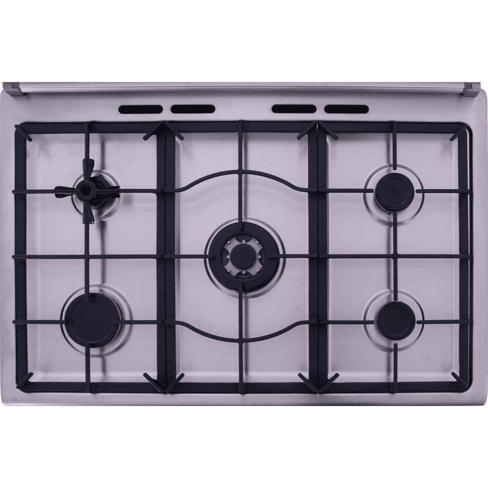 Zanussi Cool Max Gas Cooker, 5 Burners, 85 x 90 x 60 cm, ZCG94396XA - Silver