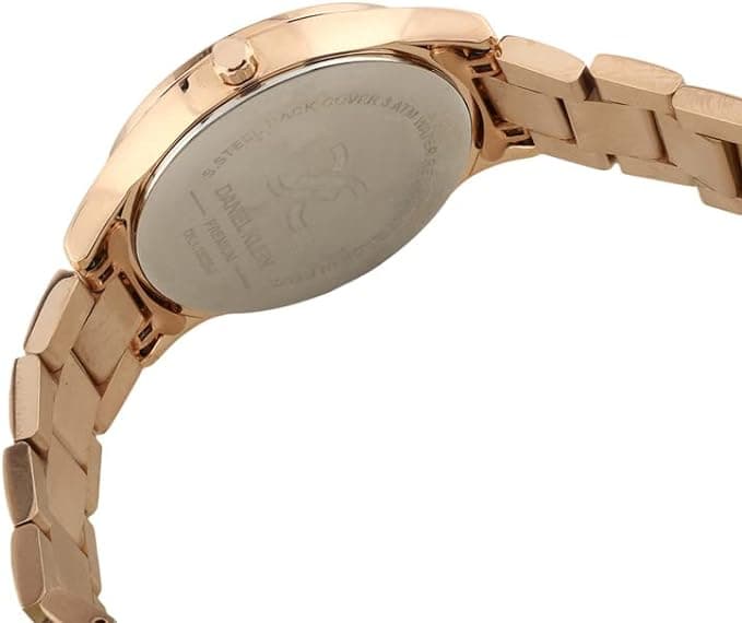 Daniel Klein Analog Dress Watch for Women, Stainless Steel Strap - Gold, DK.1.13228-2