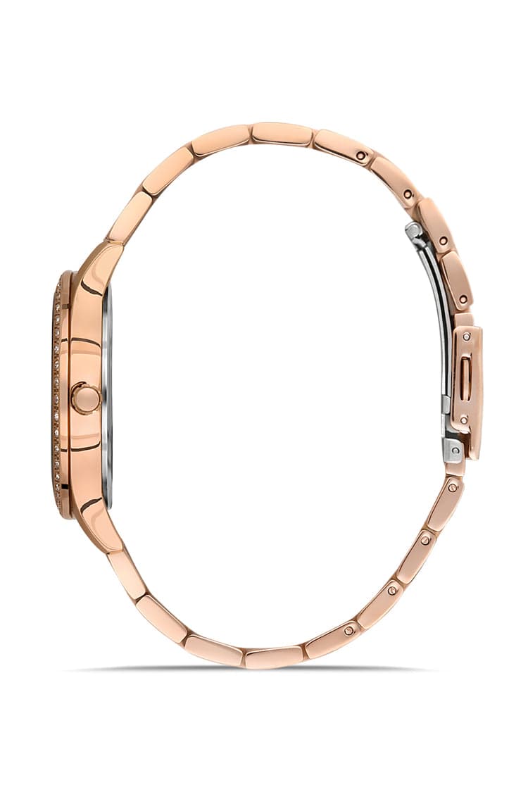 Daniel Klein Analog Dress Watch for Women, Stainless Steel Strap - Gold, DK.1.13228-2