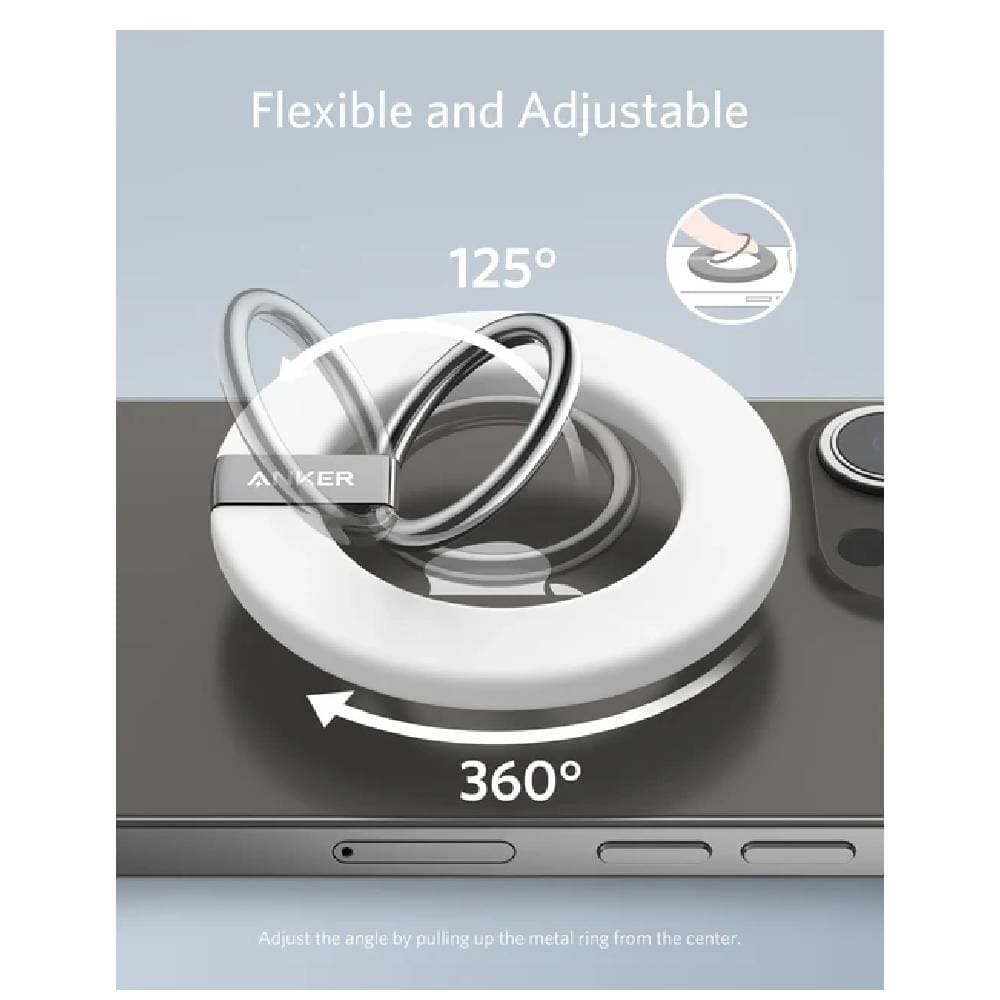 Anker MagSafe 610 Magnetic Grip Mobile Holder - White