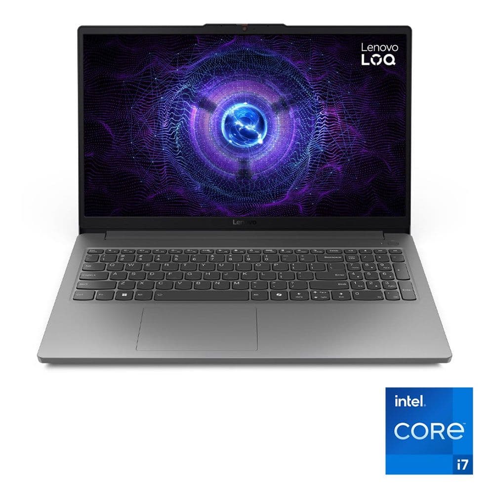 Lenovo LOQ 15IAX9E Laptop - Intel® Core™ i5-12450HX - 16GB - 512GB SSD - NVIDIA® GeForce™ RTX 3050 6GB - 15.6" FHD - Win11 - Luna Grey