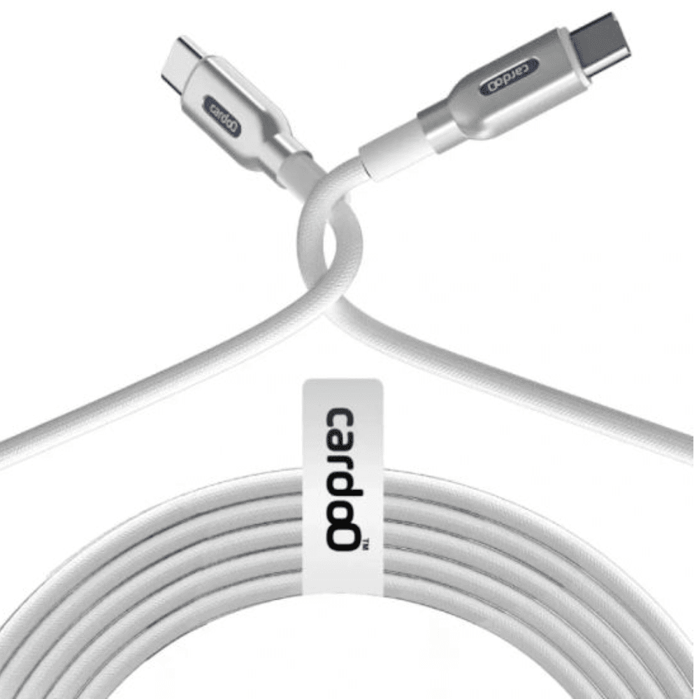CardoO USB-C to USB-C Data Cable, 2 Meter, 100 Watt, CGLCTC02W - White