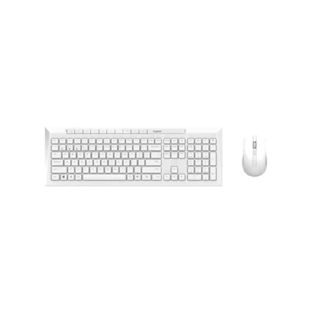 Rapoo 8210M Multi-Mode Wireless Keyboard & Mouse Combo-White