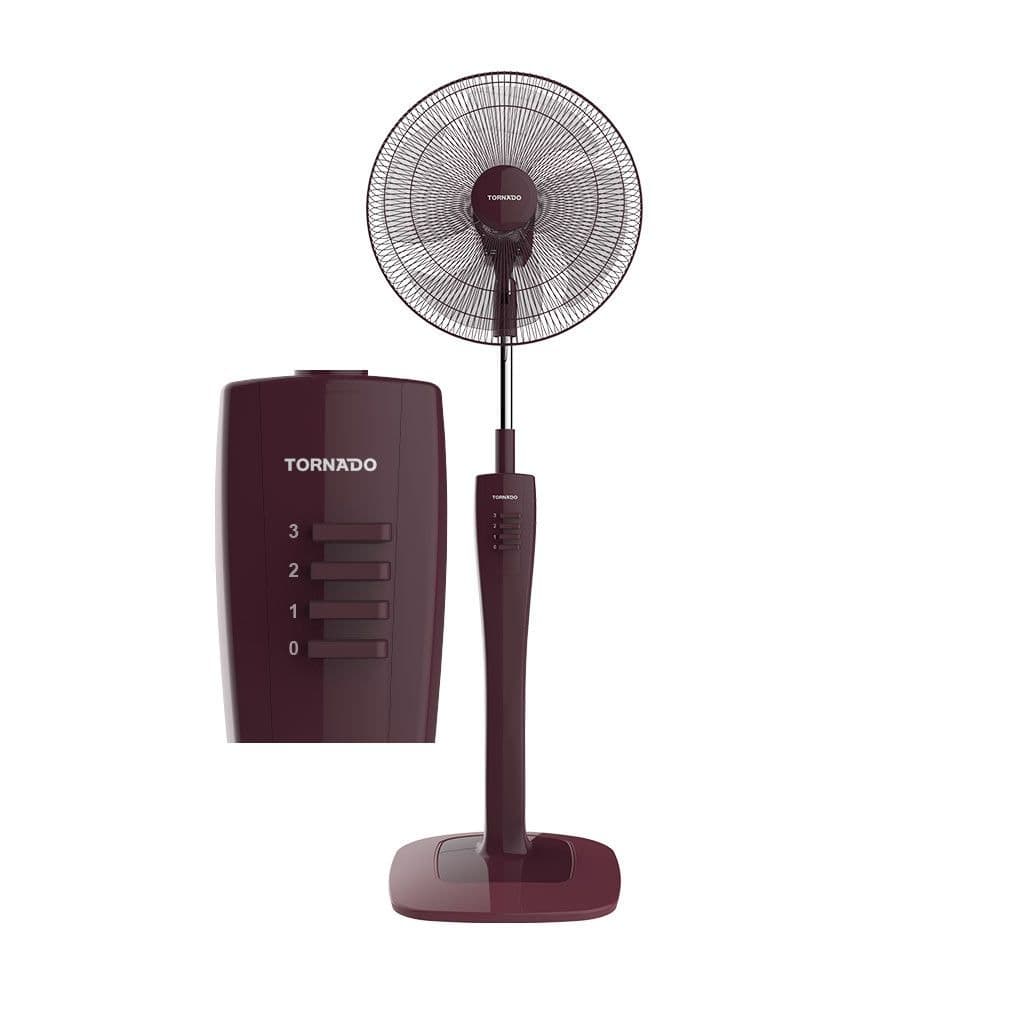 Tornado Stand Fan, 16 Inch, 4 Blades - Burgundy, TSF-74RED